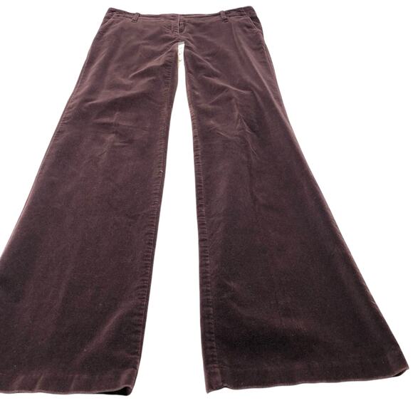 INC International Concepts Burgundy Velveteen Pants Flattering Trouser Cut - Picture 15 of 16